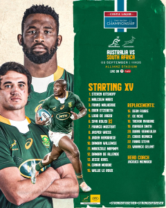 Boks Vs Wallabies 2023 Rugby TV Details, Team News And Kick-off Time ...